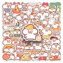 50个奶茶老鼠贴纸，自粘式，可重复使用，形状不规则，适用于剪贴簿、笔记本电脑、汽车、水瓶、手机等 - 颜色混装，兼容塑料表面，是完美的礼物之选。 - 彩色 - 查看 1