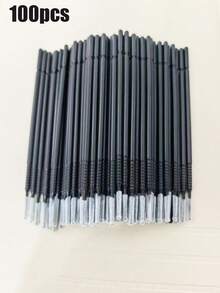 300 piezas/100 piezas Toallitas desechables para remover pestañas postizas, palitos de limpieza de pestañas, hisopos de limpieza extendidos, herramientas para extensiones de pestañas, empaquetados - Multicolor - Ver 7