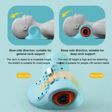 1个可充电1500mAh电动颈椎按摩器颈肩拉伸器放松按摩枕