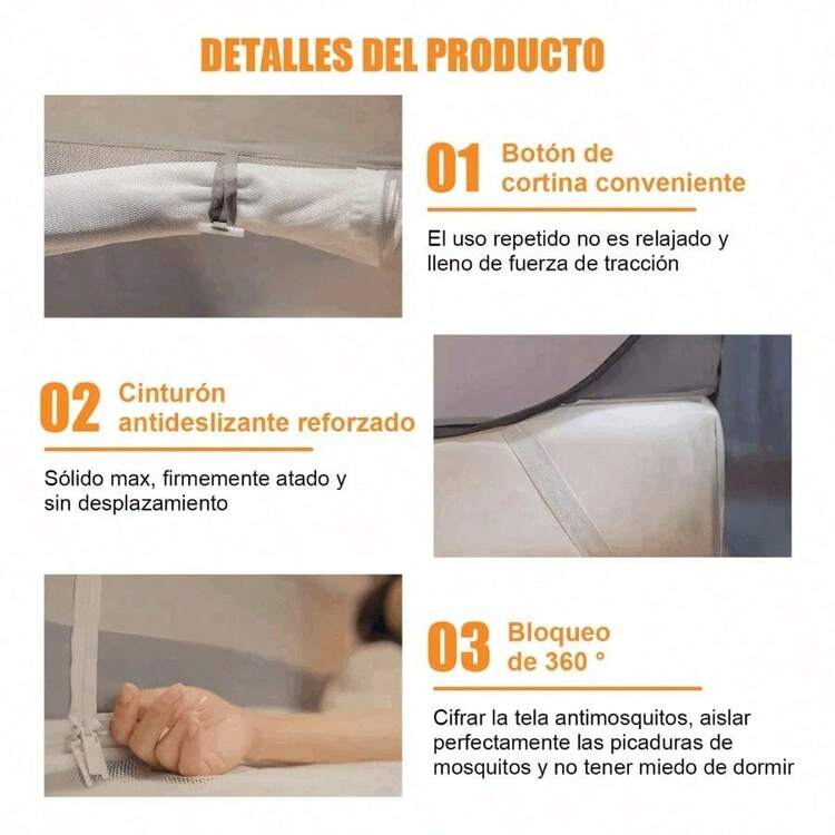 Folding Mosquito Net For Double Bed Door 2*1.5M Anti-Fall High Density And Mosquito Nets For Plaza Las - rượu sâm panh - Xem 7