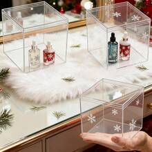 KissYou Large Acrylic Box Clear Display Box With Lid Transparent Square Cube Storage Containers For Wedding,Birthday Christmas Party Gift Wrap Boxes,5.9x5.9x5.9Inch - 5.9x5.9x5.9Inch - View 7