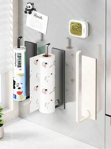 2 Packs/1-Pack Bathroom Tissue Holder, Toilet Paper Holder, Toilet Paper Box, Toilet Paper Box Storage Rack, Roll Paper Holder, Bathroom Storage Rack. No Drilling Required. Also Suitable For Towels, Kitchen Cling Film, And Clothes Rack Storage. - Multicolor - View 1