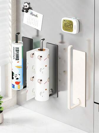 2 Packs/1-Pack Bathroom Tissue Holder, Toilet Paper Holder, Toilet Paper Box, Toilet Paper Box Storage Rack, Roll Paper Holder, Bathroom Storage Rack. No Drilling Required. Also Suitable For Towels, Kitchen Cling Film, And Clothes Rack Storage.