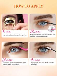 375pcs Eid Lash Clusters Kit - Wispy Natural & Manga Spiky Lash Cluster Invisible Band 8-16mm Eyelash Clusters Kit D Curl Lash Extension Kit WideSpan With Bond And Seal DIY At Home - Burnt Orange - View 12