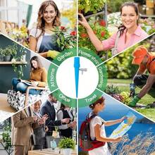 12PCS Sistema de Riego por Goteo para Macetas, Picos de Riego Automtico de Plantas, Regador de Plantas, Dispositivos de Riego Plantas para el Hogar y la Oficina al Aire Libre en Interiores, Flores - inicial - Ver 6