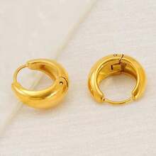 1pc Versatile Luxury Water Drop Tassel Earrings, Retro Minimalist Earrings - Multicolor - View 2