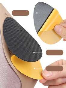 1/2/4/10 Pairs Anti-Slip Shoe Pads, Wear Resistant Gum Sole Heel Protectors, High Heels Cushioning Pads, Suitable For Women Sandals, Pumps, Boots, Back To School Supplies, Outdoor, Sport, Travel, Household, Office, School - Multicolor - View 3