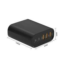 6-Port Charging Station For Multiple Devices: 185W GaN 3USB-A + 3USB-C Fast Charger – Portable Power Adapter | Local Warehouse Suitable For Multiple People Charging, Multiple Devices Charging, Home Charging Needs, And Office Desks Home Office - US A Type Plug(110-127V) - View 5