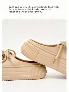 Women's Clog Sandals,  Cute Bow, Summer Fashion Leisure Slippers, Outdoor Indoor Sandals, Height-Boosting Comfortable Anti-Slip, Suitable For Vacation, Walking, Beach, Outdoor. - 卡其色 - 查看 6