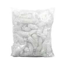 200个一次性浴帽，透明塑料发帽，女士防水浴帽，酒店旅行必备配件，深层清洁护发产品【特别说明：约100个产品中可能有5个存在轻微瑕疵，此为合理误差范围。】 - 無色 - 查看 6