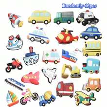 6pcs/12pcs Random Assorted Soft Gel Fridge Magnets, Mini Car Shaped Magnetic Stickers, Creative Decorative Letter Magnets - Multicolor - View 8