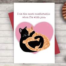 1pc Cute Cat In Tuxedo Heart Greeting Card, Funny Birthday, Anniversary, Valentine's Day, Wedding, Engagement Card With Envelope, "I Love You More Than A Cat", High-Quality Card With Envelope (12x17cm)/(4.72x6.7in) - Multicolor - View 5