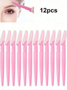 50 Pieces/12 Pieces/6 Pieces/1 Piece Multi-Color Women's Eyebrow Shaver - Disposable Shaver, Sharp And Facial Hair Removal Device, Anti Slip Handle Eyebrow Clipper, And Gentle Skin Portable Beauty Tool. It Is An Ideal Choice For Beauty Enthusiasts, Makeup Enthusiasts, And Daily Beauty Enthusiasts. - Multicolor - View 16