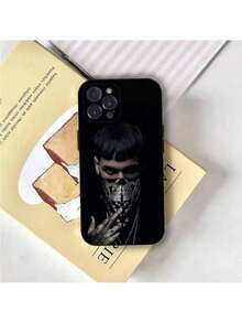 Funda de teléfono A- Rapper compatible con 17,16,15,14,13,12,Pro,Max,Plus,E,SE4,Air,Mini, cubierta suave negra, funda compatible con funda  17 pro max, funda  17 pro, funda  17, funda  16, funda  16 pro max, funda  15. - Z3 - Ver 1