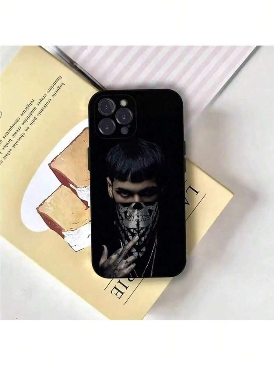 Funda de teléfono A- Rapper compatible con 17,16,15,14,13,12,Pro,Max,Plus,E,SE4,Air,Mini, cubierta suave negra, funda compatible con funda 17 pro max, funda 17 pro, funda 17, funda 16, funda 16 pro max, funda 15. - Z3 - Ver 1
