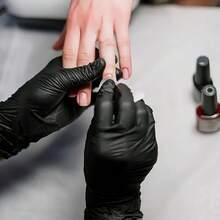 2/20/50/100pcs, Disposable Nitrile Gloves,Durable Household Cleaning Gloves, Waterproof Gloves Suitable For Kitchens Cleaning, Tattoo, Hair Dyeing, Pet, Beauty Salons, Cleaning Supplies, Household Gadgets(No Box) - Black - View 4