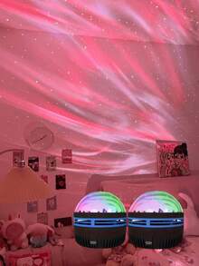 LED Northern Lights Projection Night Light - USB Powered, ABS Plastic Material, For Galaxy Star Lamp, With Remote Control, Northern Lights Effect, Suitable For Bedroom, Living Room, Office Decor, Ideal For Christmas, Birthday Party, Home Theater - Ambient Lighting, Cozy Atmosphere, Celestial Design, High-Quality Projection, Decorative Lighting, Event Planner - Multi-color light - View 10