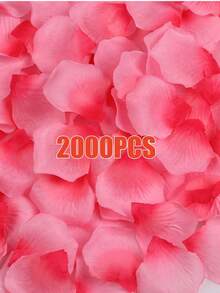 500-2000Pcs Artificial Fake Rese Petals Celerful Simulatien Silk Rese Petal ForValentines Day Wedding Party Remantie Deceratien - Multicolor - View 29