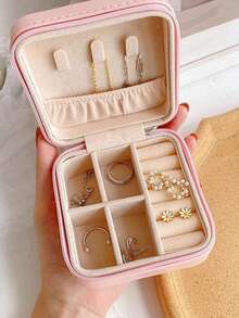 1pc Elegant Jewelry Gift Box, Perfect For Birthday, Anniversary, Christmas, Mother's Day, Suitable For Gifting To Friends, Sisters, And Valentine's Day, Display Box, Decorative Storage Box, Exquisite Gift Box, Elegant Design, Letter Combination Style, Craftsmanship Quality, Gift For Her, Gift For Sisters - Multicolor - View 16