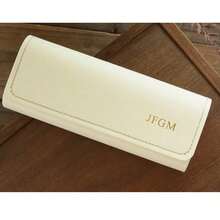 1pc Personalized Name GLASSES CASE Fashion Glasses Holder Eyeglass Faux Leather Carrying Pouch Custom Minimalist Eyeglasses Case Engraved Mother's Day Gifts For Mom Dad Him Her Men Women - Multicolor - View 15
