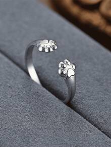 1 chiếc nhẫn hở hình bàn chân mèo/chó dễ thương, thời trang, thiết kế tối giản thanh lịch, phù hợp cho sử dụng hàng ngày, đi làm, du lịch, dự tiệc và các dịp khác. - Nhiều màu - Xem 10