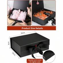 New 4 PCS Gift Boxes Magnetic Closure Collapsible Gift Boxes For Gift Packaging Rectangle Gift Box For Mother's Day Weddings Birthdays Gifts Large Capacity Solid Color Gift Box With Ribbon PK - PK - View 3