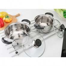 Set 5 ollas Acero Inoxidable con tapa de vidrio Diferentes tamaños - Plateado - Ver 2