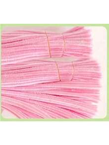 100/200 pièces de bâtonnets moelleux colorés, 2 couleurs différentes, convenant aux arts et artisanat, décorations DIY créatives, idéal pour faire des animaux, des fleurs et des décorations de fête - Multicolore - Voir 9