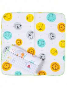 12-Piece Set: Washcloth, Diaper, Burp Cloth, 100% Cotton, 30cm X 30cm - 男女通用 12 件套 - 查看 3