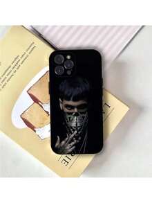 Funda de teléfono A- Rapper compatible con 17,16,15,14,13,12,Pro,Max,Plus,E,SE4,Air,Mini, cubierta suave negra, funda compatible con funda  17 pro max, funda  17 pro, funda  17, funda  16, funda  16 pro max, funda  15. - Z3 - Ver 7