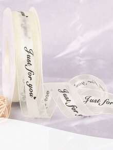 6 piezas/1 pieza "SOLO PARA TI" Cinta de tul, papel de regalo floral, cinta de satén, cinta de seda, embalaje de pasteles, materiales para arreglos florales, cinta con letras, cinta floral de colores, lazo, embalaje de cajas de pasteles para regalos de cumpleaños, embalaje de regalos, cinta tejida, lazo DIY, regalo de vacaciones, regalo para niñas - Multicolor - Ver 13