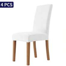 1/4/6pcs Velvet Stretch Dining Chair Covers, Universal Elastic Adjustable Chair Slipcovers, Super Soft & Comfortable, Home Decor For Dining Room & Living Room - Multicolor - View 21