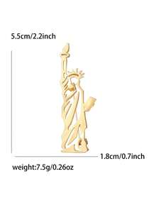 Broches de Lujo Bandera Americana, Halcón y Dama Libertad - Pines de Elementos de EE. UU. para Mujeres Unisex Accesorios de Banquete/ Regalos de Insignias para Fiestas de Amigos - elementos americanos - Ver 8