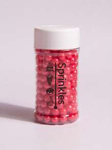 3oz/85g Red Mixed Size Sprinkles, Suitable For Cake Decorating, Wedding Party Decor, Round Pearl Sprinkles For Ice Cream, Cupcakes, Baking, Birthday Party, Valentine's Day Desserts - Red - View 10