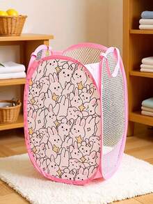Foldable Baby Basket - A Foldable Clothes And Diaper Storage Basket With Breathable Mesh Surface And Sturdy Carrying Handles. This Portable Baby Clothes Organizer Is Suitable For Nursery, Bedside, And Travel - Compact Folding Design For Easy Carrying (Great For New Parents).