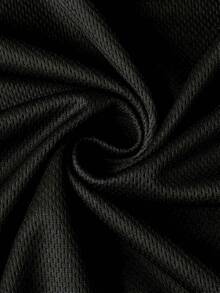 Camiseta de Hombre Elegante de Manga Corta con Estampados - Negro - Ver 6