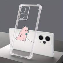 Funda de Teléfono Transparente a Prueba de Golpes con Patrón de Dinosaurio Pequeño Rosa para Xiaomi 11Ligero, 11TProfesional, 11T, 12Ligero, 12TPro, 12T, 13TPro, 13T, 13Lite, PocoM3Pro, RedmiNota104G, Nota10S, Nota10Pro, Nota10ProfesionalMax, Nota105G, Nota10 toneladas5G, Nota114G, Nota11Pro, Nota11Profesional5G, Nota12Profesional4G, Nota124G, Nota12Pro+,12,12.5G, Nota125G, Nota12Profesional5G, 12C. - Colores mixtos - Ver 8