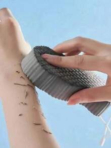 2/1个超柔软去角质沐浴海绵，3D鱼鳞纹理设计——温和无痛去角质，专为女性设计，专业身体磨砂膏，沐浴海绵，淋浴海绵，必备沐浴用品，淋浴配件，3D鱼鳞纹理，卫浴用品，沐浴配件