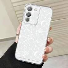 Funda de Teléfono Star Lines para Vivo Y15s/Y01/Y11 (2023)/Y02A/Y17S/Y22s/Y28/Y30/Y20/Y30g/Y35/Y16/Y27/Y36/Y31/Y53/Y78/Y77tY93s/Y95/Y91 Cobertura Completa TPU Funda Protectora Simple Creativa Antigolpes Carcasa Suave - Colores mixtos - Ver 3