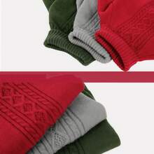 1pc Dog Sweater, Soft Stretchy Knit Sweater, Dog Warm Clothes, Turtleneck Long Sleeve Sweater, Cable Knit Pattern, Suitable For Cold Weather Walks, Turtleneck Warm Knit Jumper, Fits Male/Female Dogs, Durable Stretchy Fabric, Fits Small/Medium/Large Dogs, Winter Outfit - Army Green - View 6