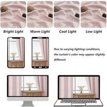 Chyhomenyc Blush Pink Valance For Windows, Light Filtering Textured Small Kitchen Valance, Rod Pocket Top Window Short Curtain For Bathroom Basement Farmhouse, 60Wx14L Inch,60inchWx14inchL(Packof1),BlushPink - 腮紅粉色 - 查看 5