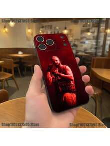 Funda de teléfono Rapper D-Drake compatible con 17,16,15,14,13,12,11,Pro,XS,Max,XR,Plus,E,SE4,Mini, cubierta suave negra, funda compatible con funda  17 pro max, funda  17 pro, funda  17, funda  16, funda  16 pro max, funda  15 - Z1 - Ver 4