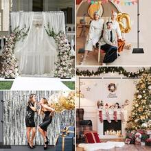 Wedding Backdrop Stand - 10x6.5FT  Heavy Duty Adjustable Metal Background Support System For Photography Studio, Projector Screen, Banner & Party Decor - Black - View 4