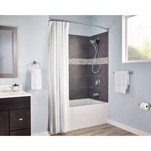 SR2201BN - Anillos para cortina de ducha de nquel cepillado con ganchos dobles para barra de ducha 12 unidades, SR2201BN - Níquel - Ver 8