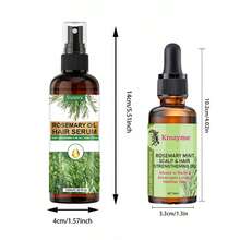 迷迭香精油加喷雾柔顺护发天然植物提取物 - 綠色 - 查看 11