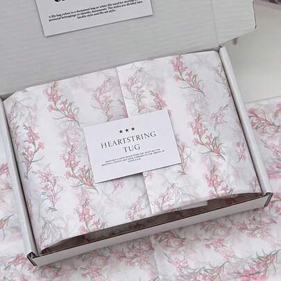 10/20 st blommigt silkespapper lila rosa klockblommönster, vårblommigt omslagspapper, lätt presentpapper lämpligt för bröllop, födelsedagar, alla hjärtans dag, mors dag, duschar och festdekorationer (rosa/lila finns)