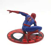 1pc 13cm Marvel Spider-Man Figure Avengers Model Desktop Car Chassis Ornament Office Decoration Collection Statue Christmas Gift New Year's Gift, Valentine's Day Gift, Easter Gift - Multicolor - View 5