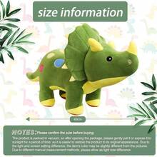 TendenciaPeluche Gigante Triceratops 60cm Dinosaurio De JugueteCalidad premium - Verde - Ver 8
