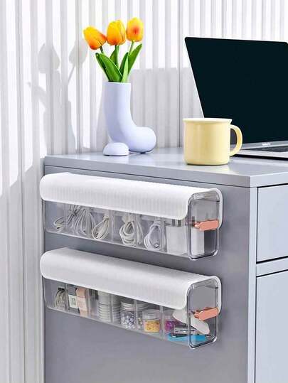 صندوق تخزين مثبت على الحائط، صندوق تخزين ملابس داخلية بأدراج مع فواصل. تصميم درج شفاف، مناسب للحمام والغرفة والمنزل والسكن الجامعي. مثالي لتخزين الملابس الداخلية والجوارب والربطات والكابلات والمجوهرات. هيكل قابل للسحب وأقسام شبكية قابلة للتعديل. ضروري للسفر وتنظيم غرفة السكن الجامعي.