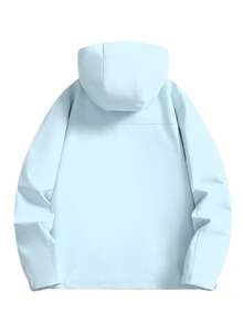 三合一女士户外外套套装，防风防水保暖连帽软壳外套，带可拆卸保暖内胆，抓绒材质，适合滑雪。